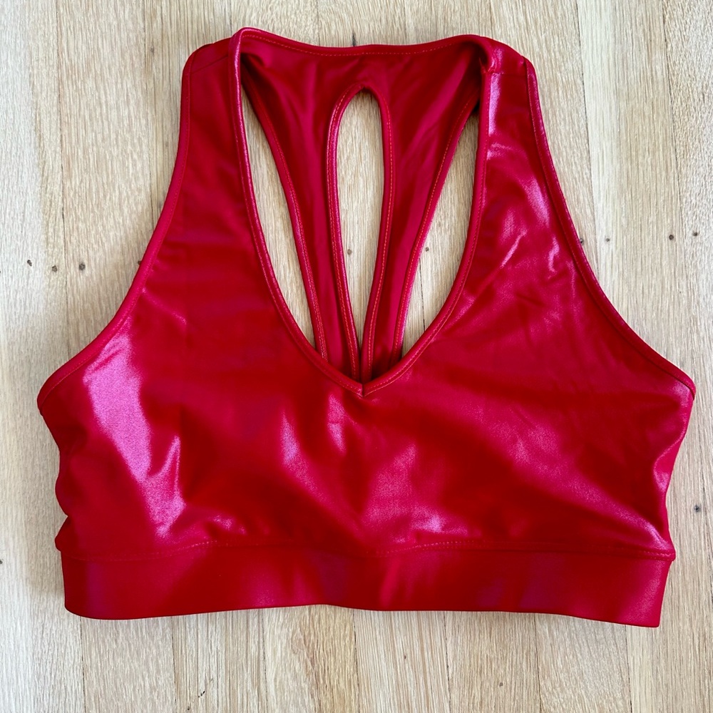 CARBON38 Red Takara Shine Bra